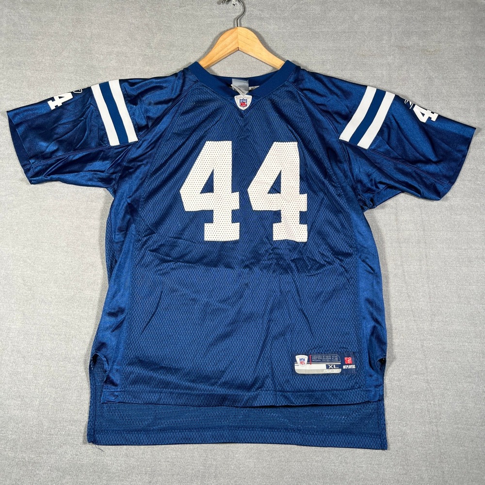 Reebok NFL Colts Dallas Clark #44 Football Jersey Youth XL Blue Nylon